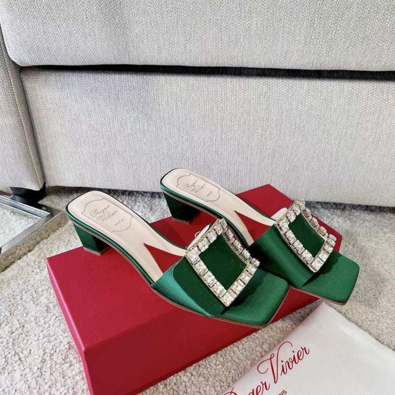 Roger Vivier Square Button Mueller Shoes SH00132
