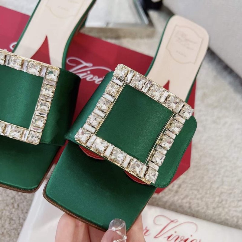 Roger Vivier Square Button Mueller Shoes SH00132