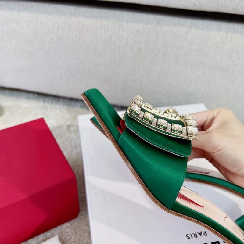 Roger Vivier Square Button Mueller Shoes SH00132