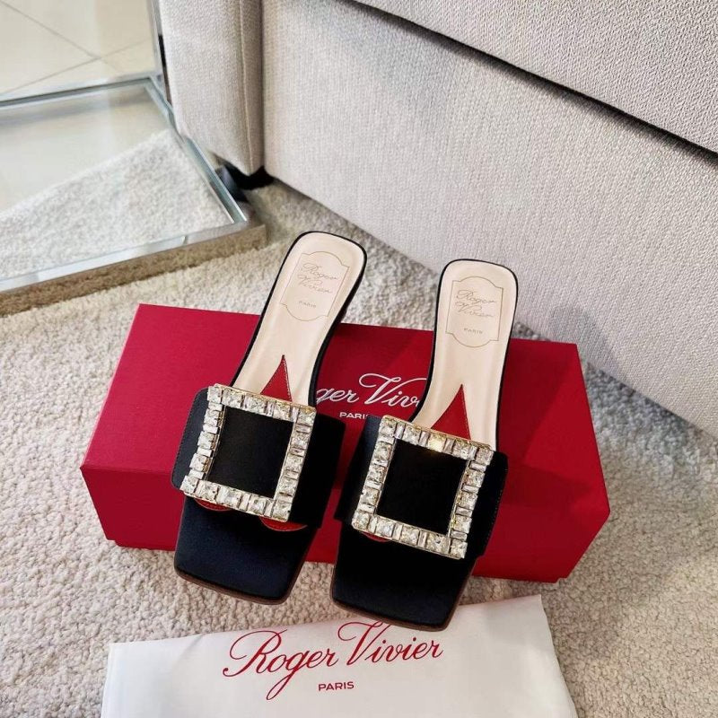 Roger Vivier Square Button Mueller Shoes SH00133