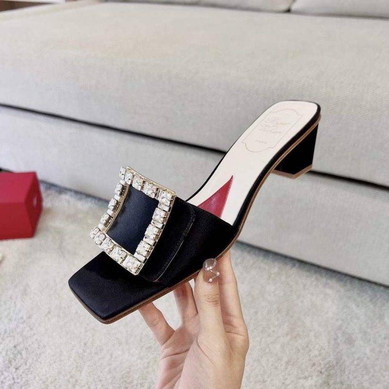 Roger Vivier Square Button Mueller Shoes SH00133