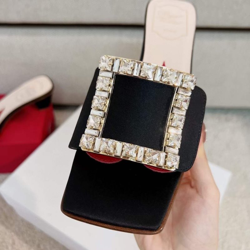 Roger Vivier Square Button Mueller Shoes SH00133
