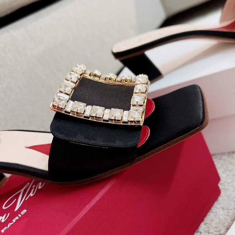 Roger Vivier Square Button Mueller Shoes SH00133