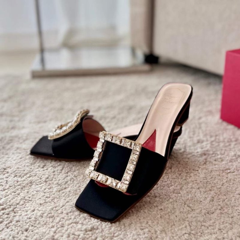 Roger Vivier Square Button Mueller Shoes SH00133