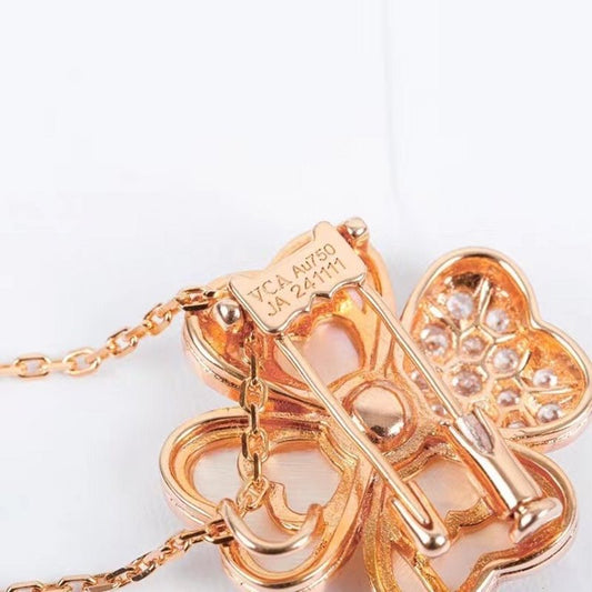 Van Cleef and Arpels Four Leaf Necklace JWL00728