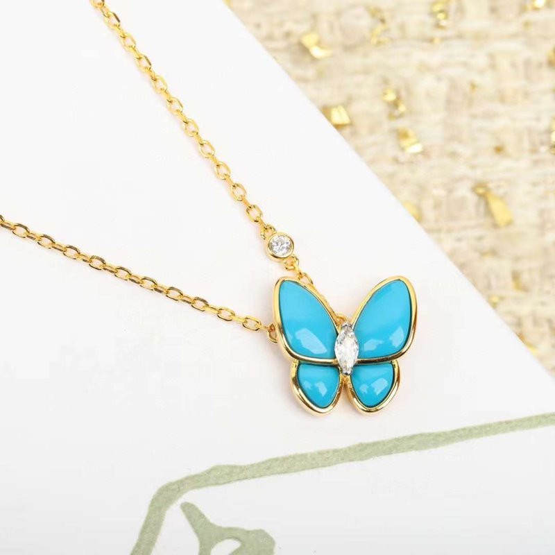 Van Cleef and Arpels Butterfly Necklace JWL00135