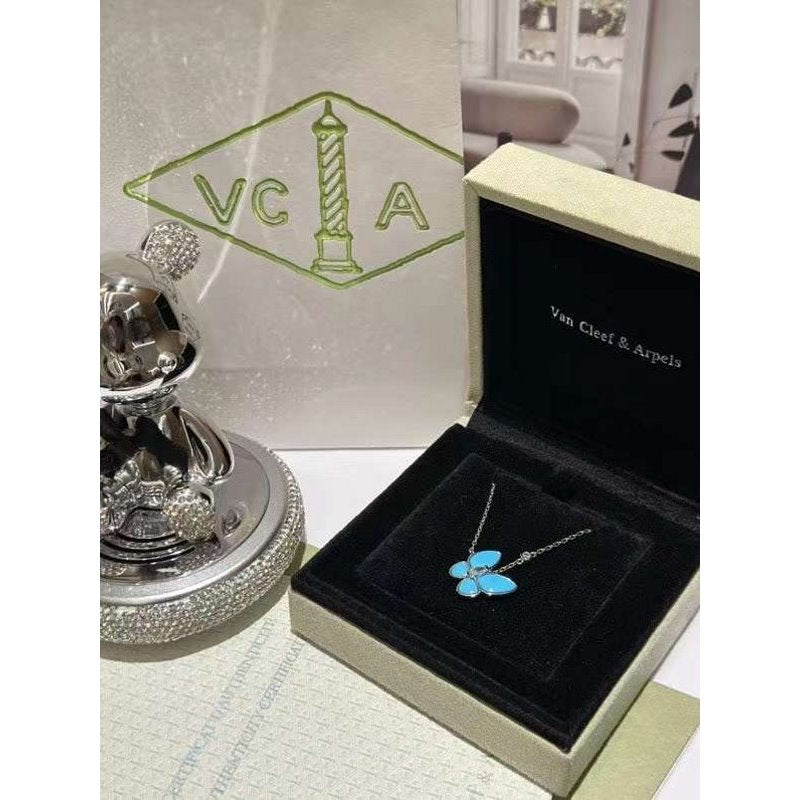 Van Cleef and Arpels Butterfly Necklace JWL00173