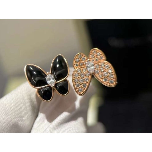 Van Cleef and Arpels Double Butterlfy Diamond Ring JWL00154