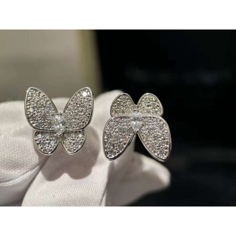 Van Cleef and Arpels Double Butterlfy Diamond Ring JWL00155