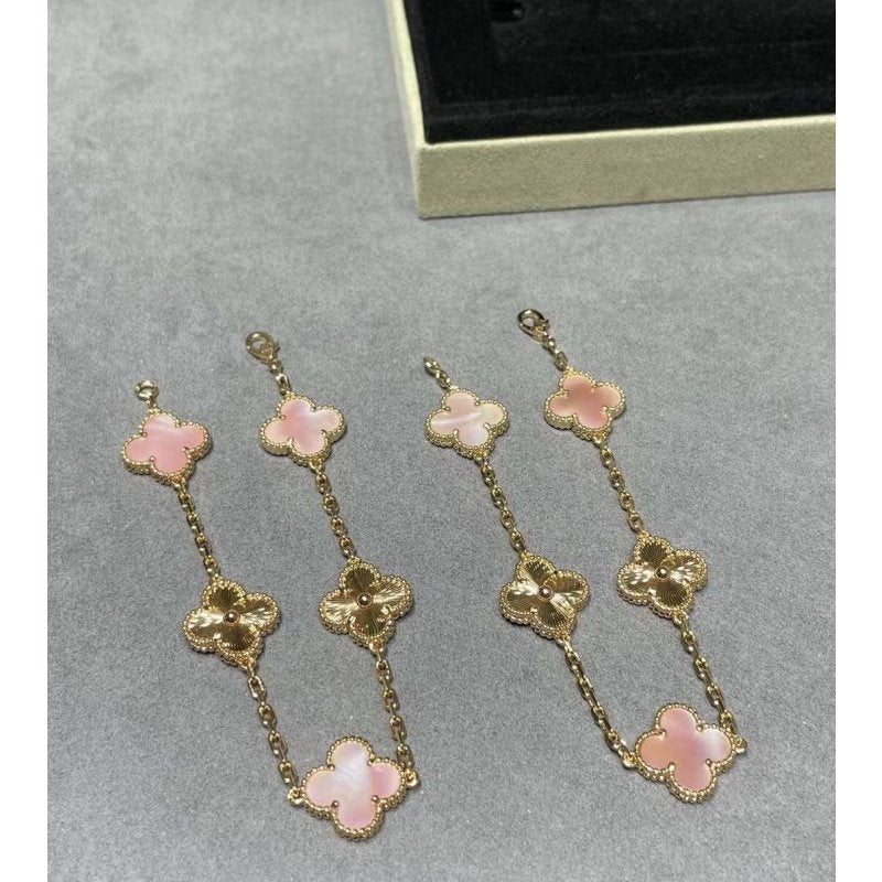 Van Cleef and Arpels Five Flower Clover Bracelet JWL00248