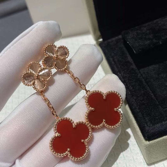 Van Cleef and Arpels Four Leaf clover Earrings JWL00130