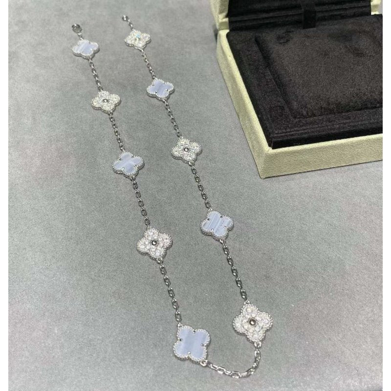 Van Cleef and Arpels Ten Flower Clover Necklace JWL00247