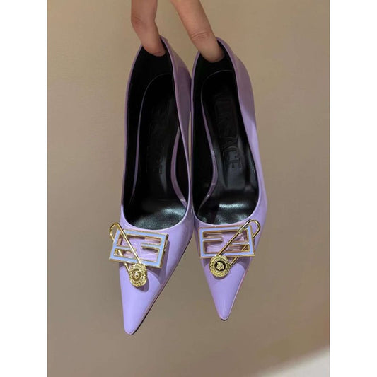 Versace  High Heeled Pointed  Shoes SHS05176