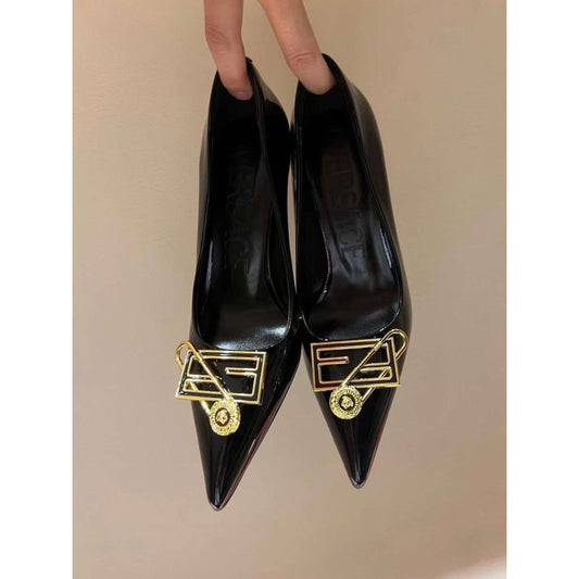 Versace  High Heeled Pointed  Shoes SHS05177