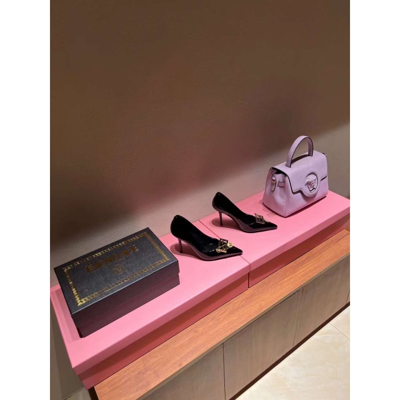 Versace High Heeled Pointed Shoes SHS05177