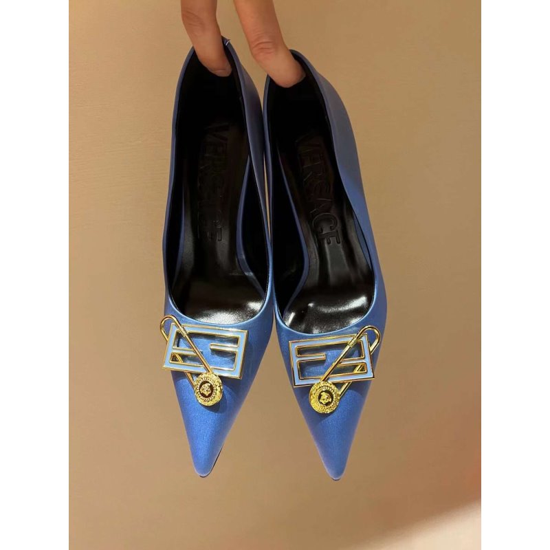 Versace High Heeled Pointed Shoes SHS05179