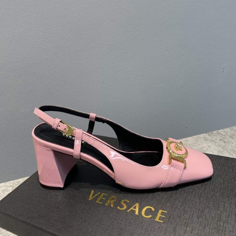 Versace  Square Head Heeled Sandals SHS05145