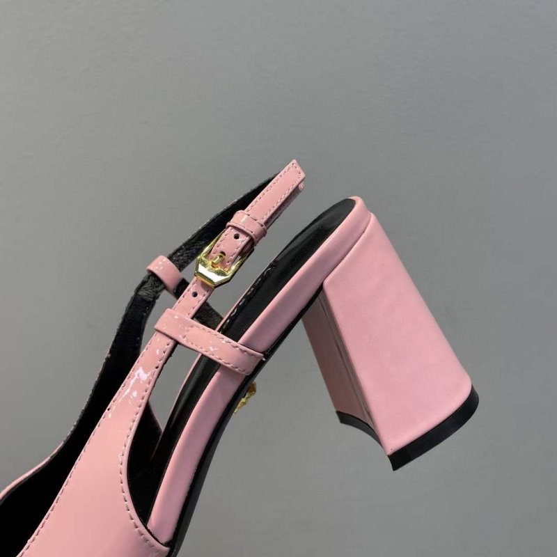Versace Square Head Heeled Sandals SHS05145