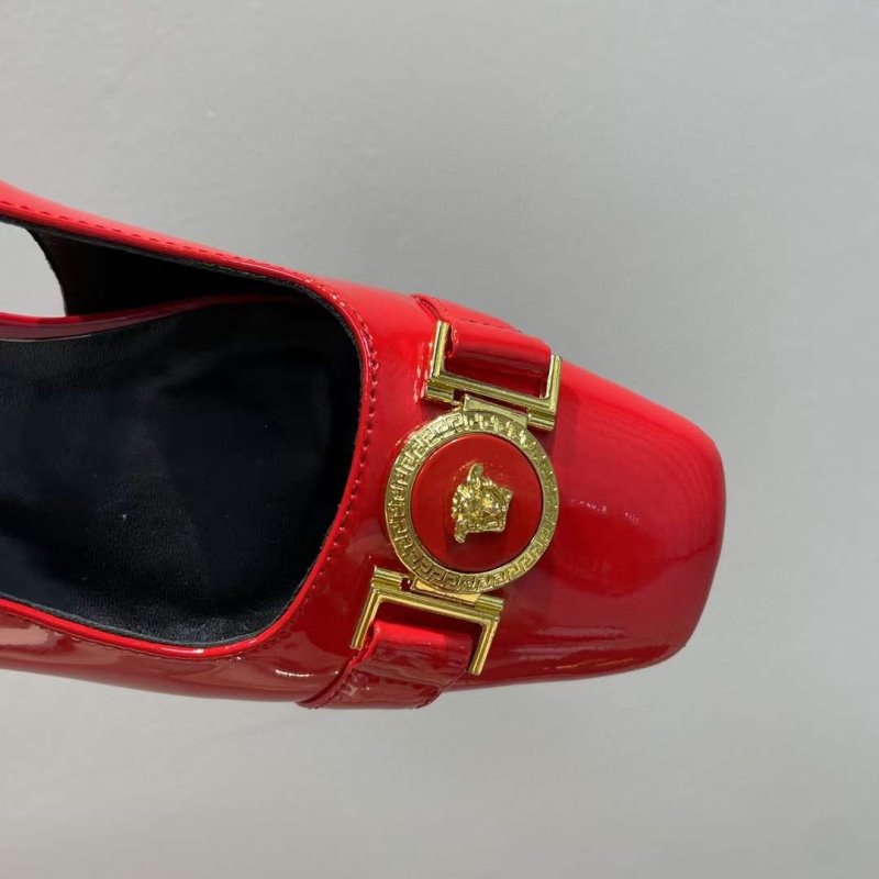 Versace Square Head Heeled Sandals SHS05147