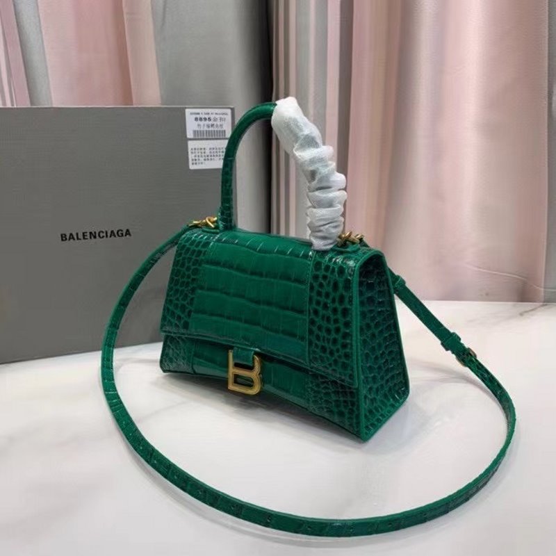 Balenciaga Green Hourglass Tote Bag BLCG0200