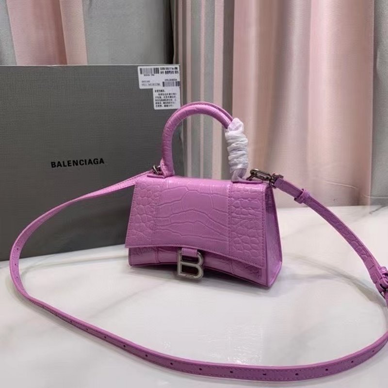 Balenciaga Purple Hourglass Tote Bag BLCG0195