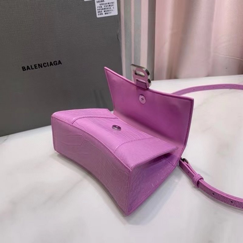 Balenciaga Purple Hourglass Tote Bag BLCG0195