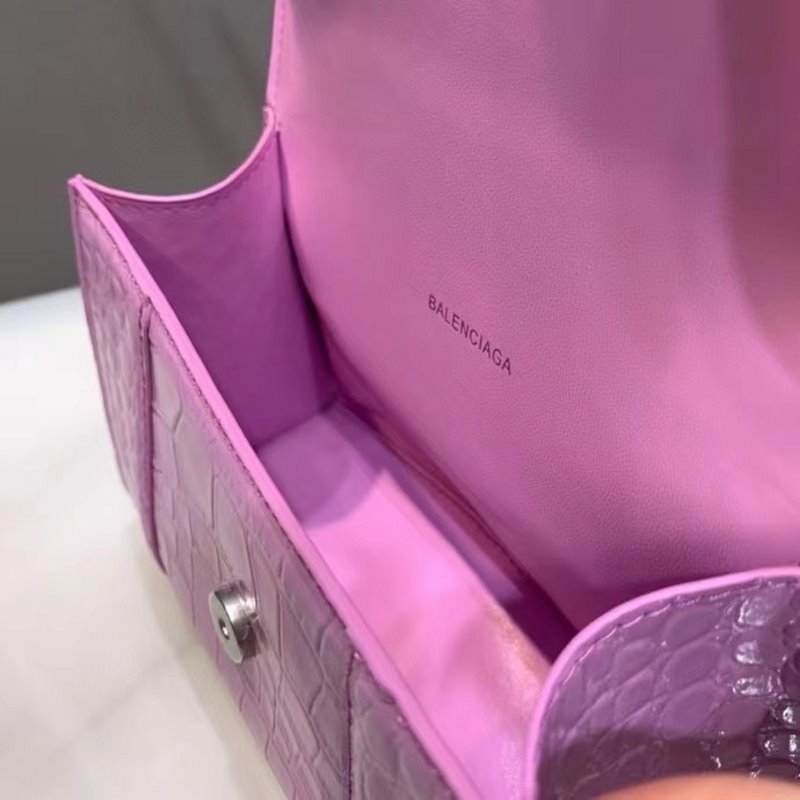 Balenciaga Purple Hourglass Tote Bag BLCG0195