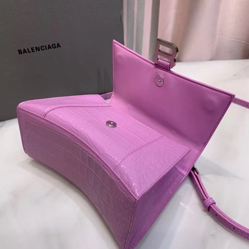 Balenciaga Purple Hourglass Tote Bag BLCG0196