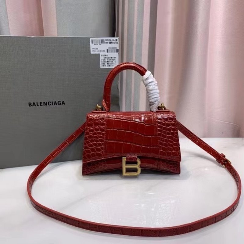 Balenciaga Red Hourglass Tote Bag BLCG0189