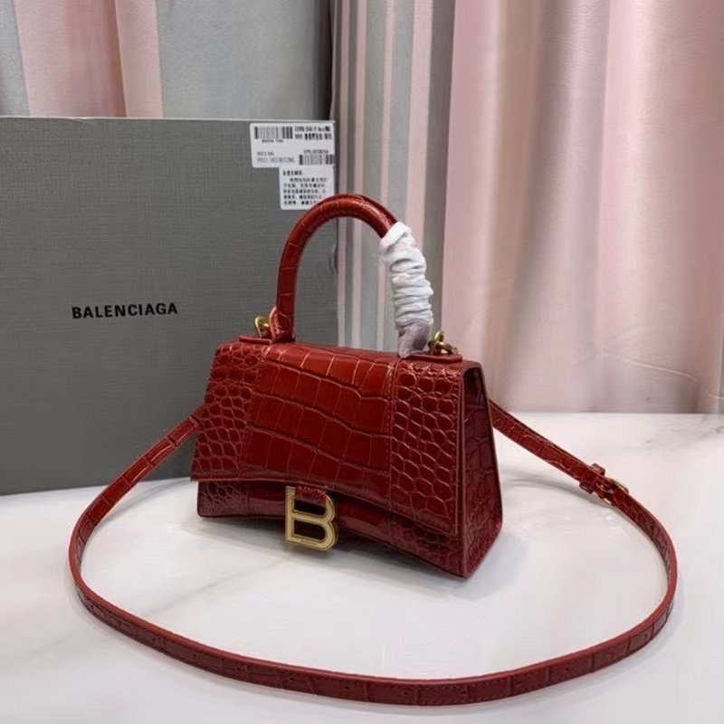 Balenciaga Red Hourglass Tote Bag BLCG0189