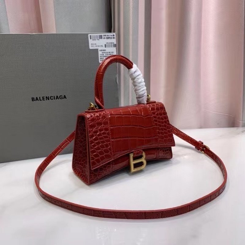 Balenciaga Red Hourglass Tote Bag BLCG0189