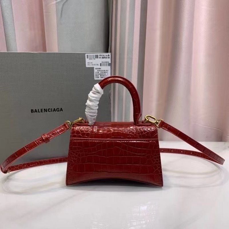 Balenciaga Red Hourglass Tote Bag BLCG0189