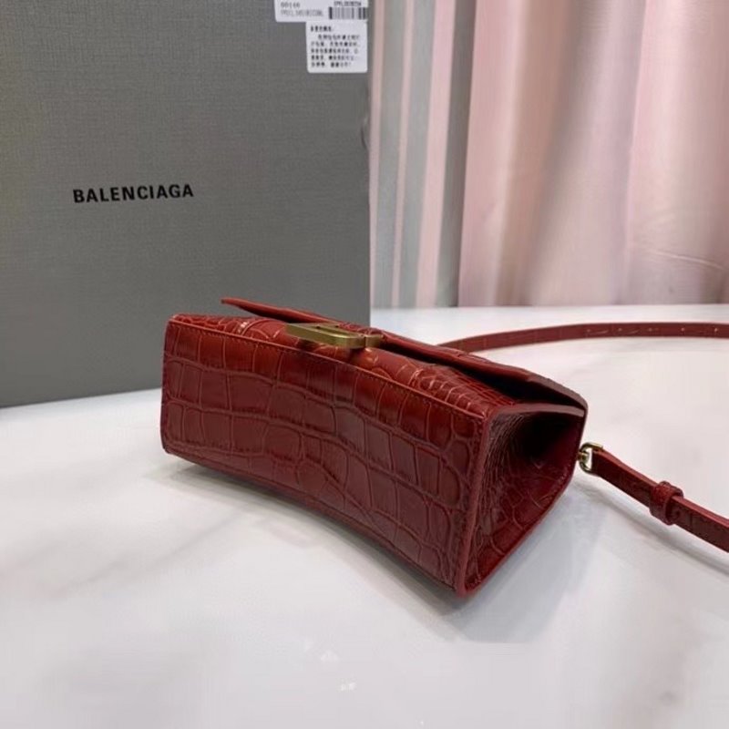 Balenciaga Red Hourglass Tote Bag BLCG0189