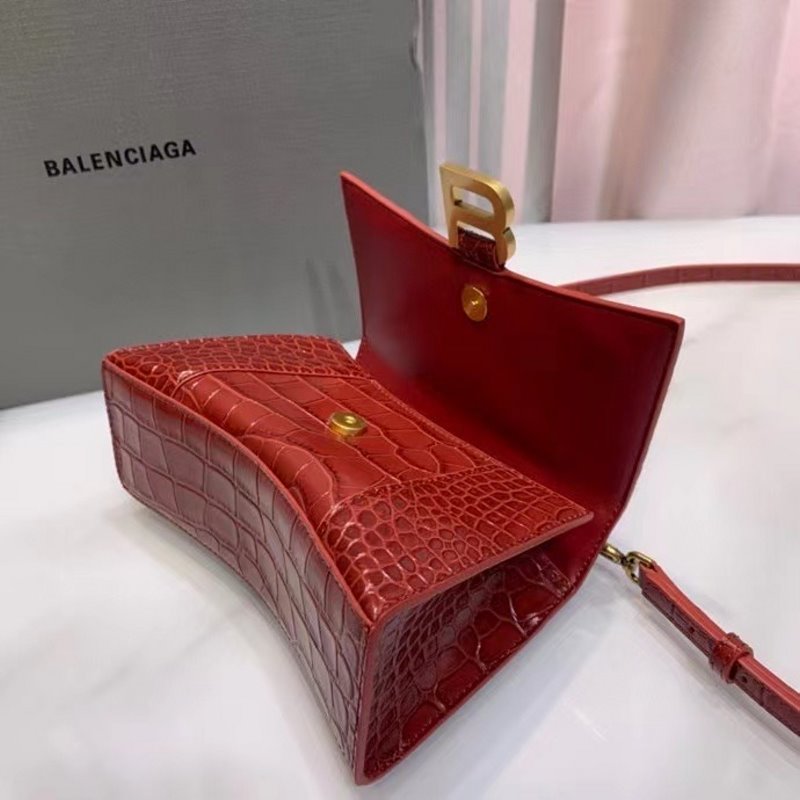 Balenciaga Red Hourglass Tote Bag BLCG0189