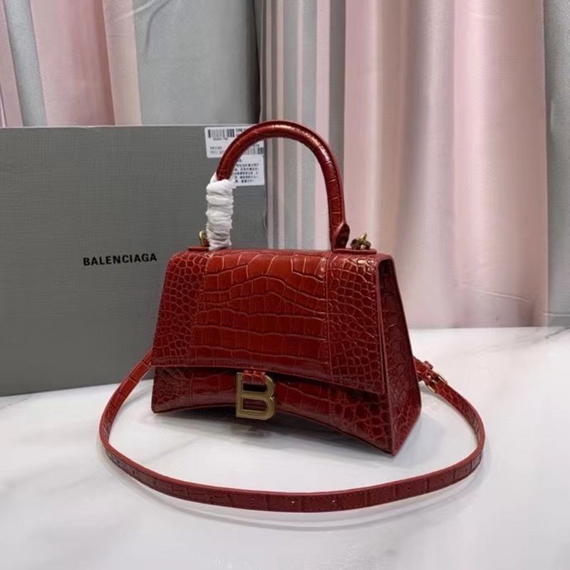 Balenciaga Red Hourglass Tote Bag BLCG0190