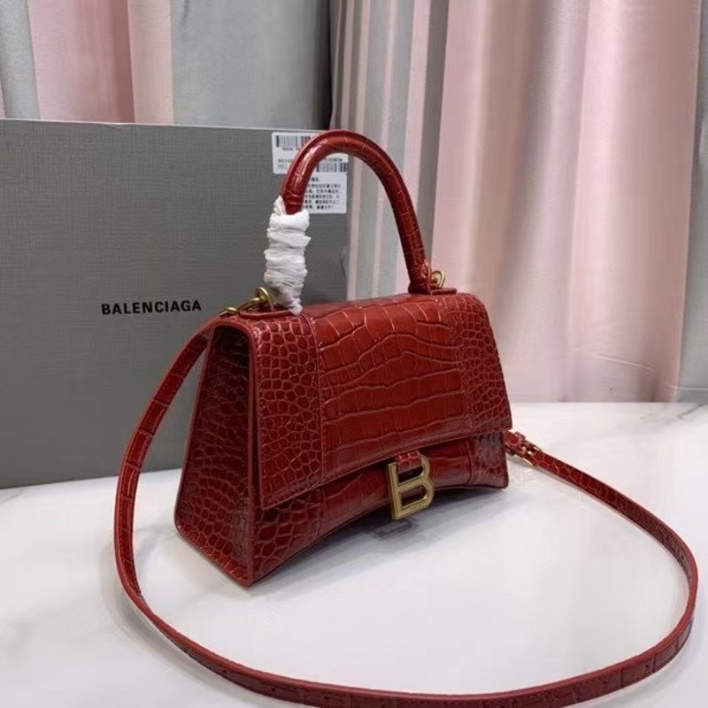 Balenciaga Red Hourglass Tote Bag BLCG0190