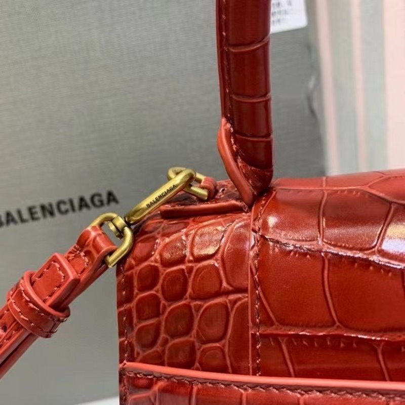 Balenciaga Red Hourglass Tote Bag BLCG0190