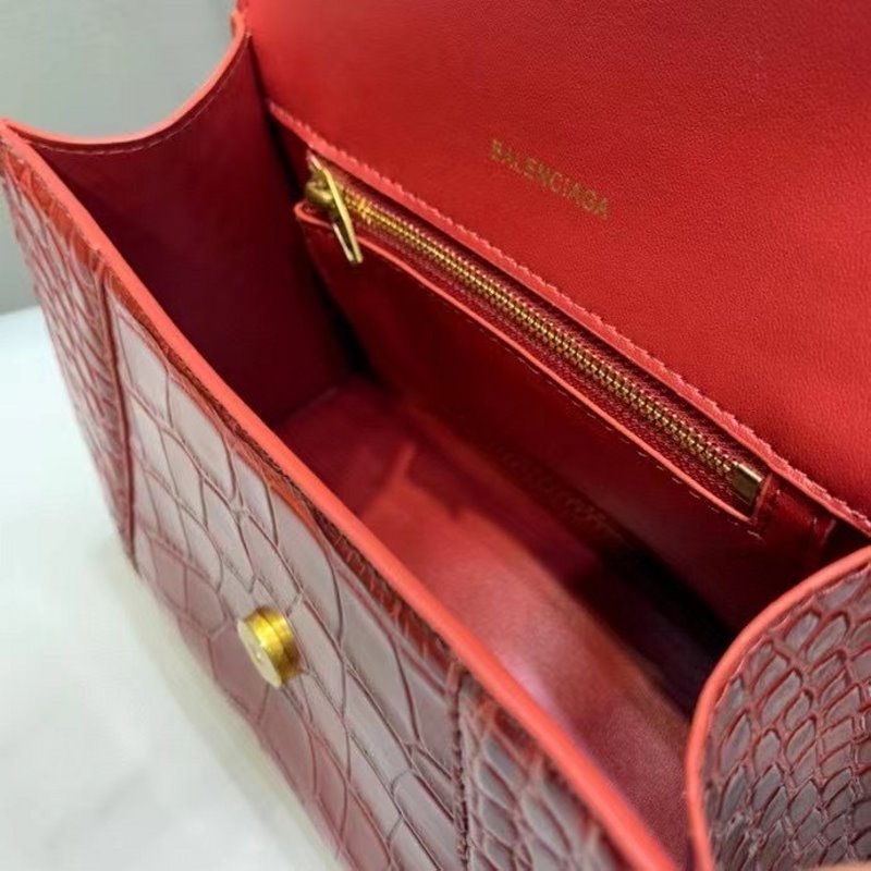 Balenciaga Red Hourglass Tote Bag BLCG0190