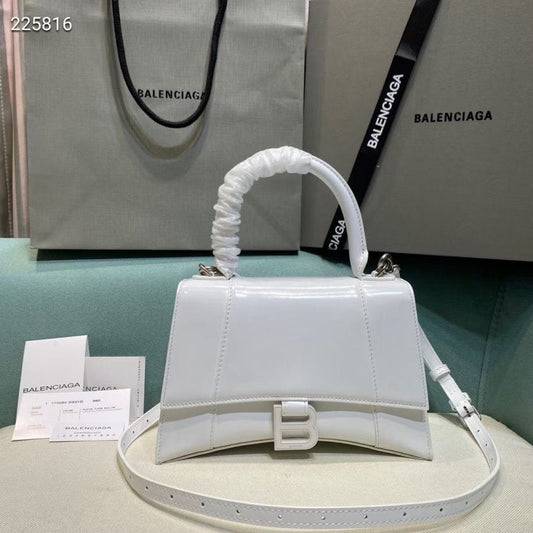 Balenciaga White Hourglass Tote Bag BLCG0178