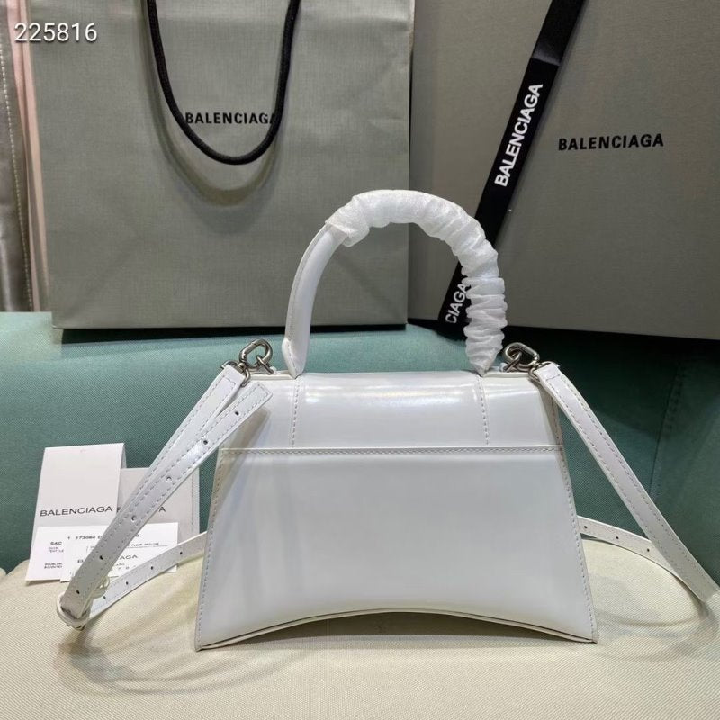 Balenciaga White Hourglass Tote Bag BLCG0178