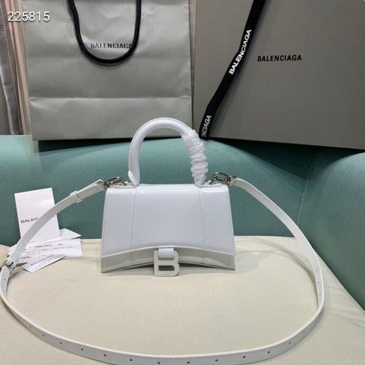 Balenciaga White Hourglass Tote Bag BLCG0179