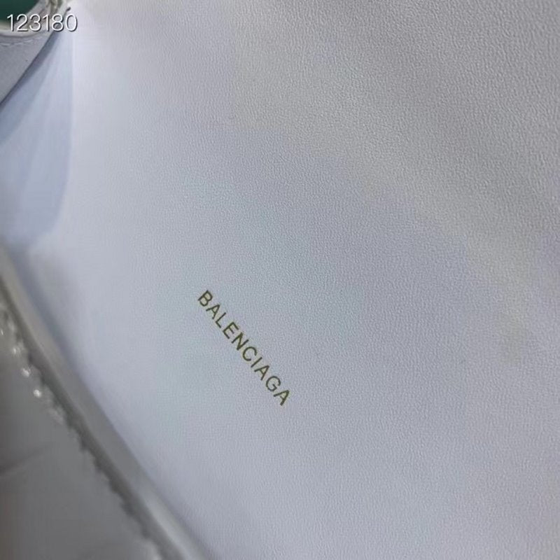 Balenciaga White Hourglass Tote Bag BLCG0203