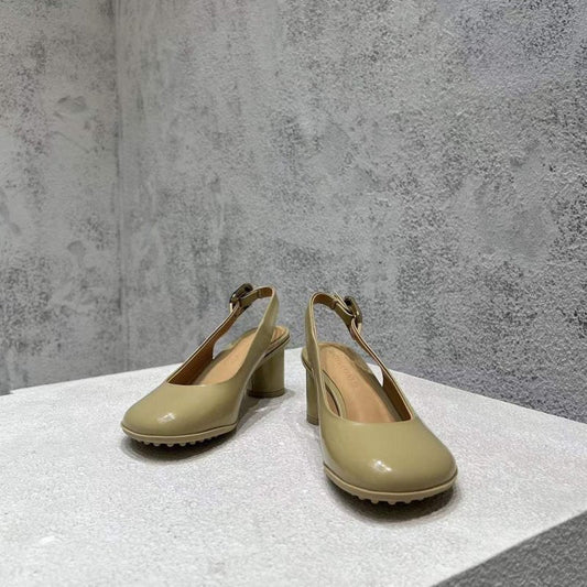 Bottega Veneta Round Head Heeled Sandals SH010023