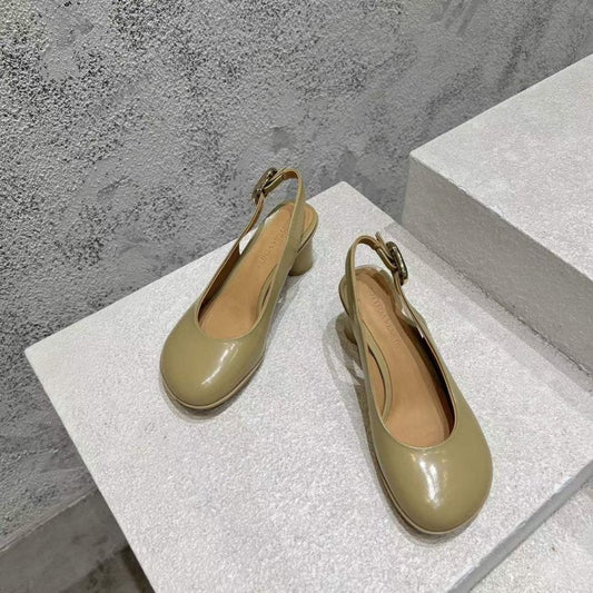 Bottega Veneta Round Head Heeled Sandals SH010023