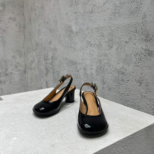 Bottega Veneta Round Head Heeled Sandals SH010024