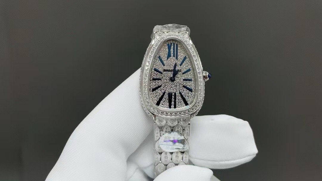 Bvlgari Snake Shadow White Shell Wrist Watch WTJN25023