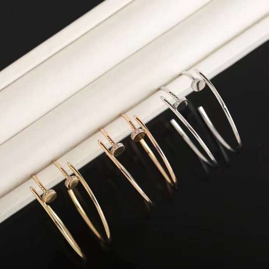 Cartier Juste un Clou Nail Diamond Earrings JWLH0150