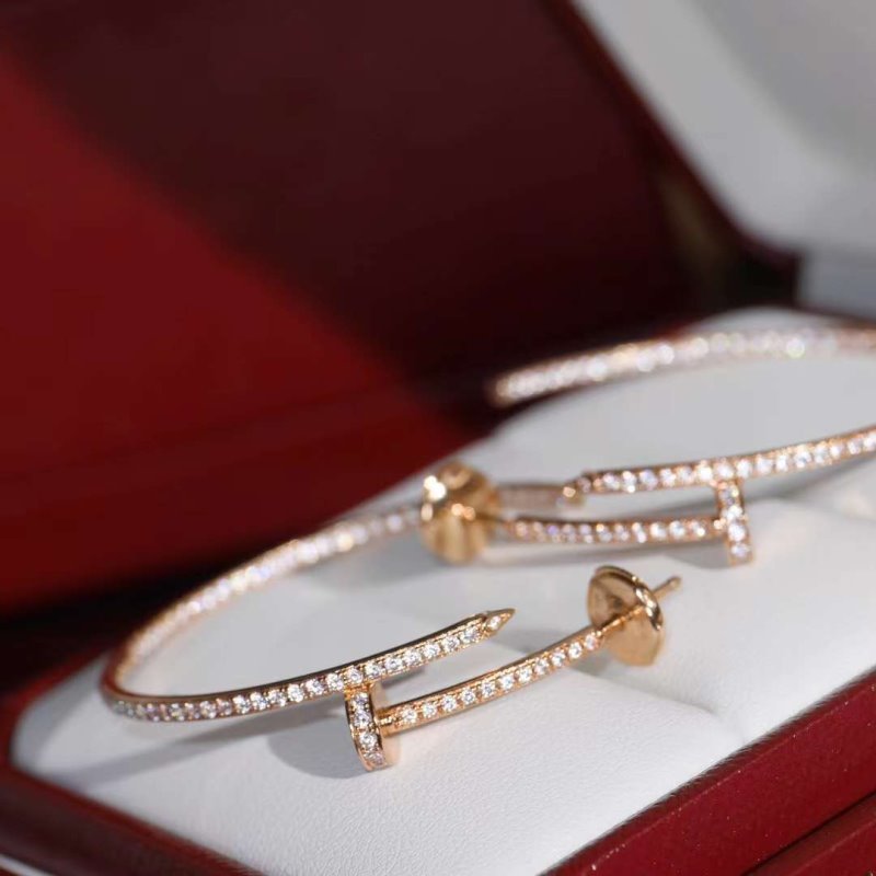 Cartier Juste un Clou Nail Diamond Earrings JWLH0151