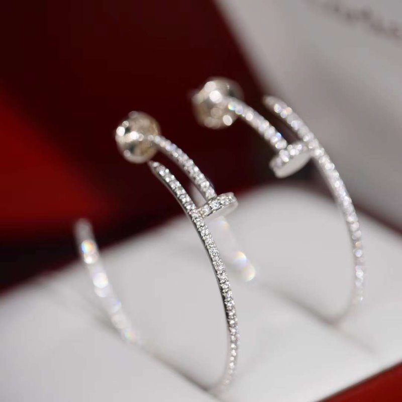 Cartier Juste un Clou Nail Diamond Earrings JWLH0151
