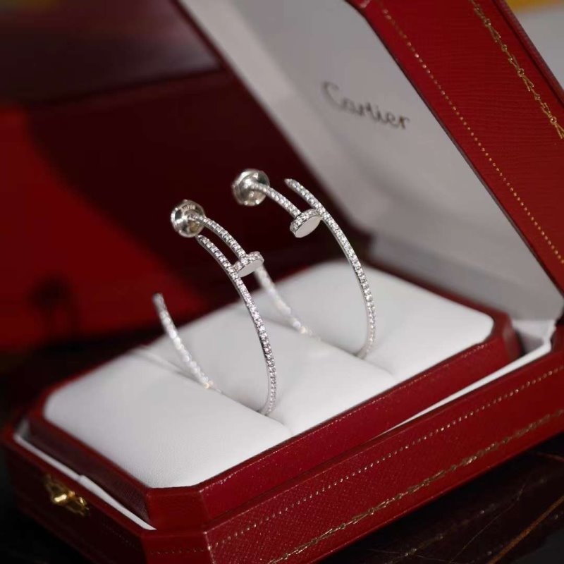 Cartier Juste un Clou Nail Diamond Earrings JWLH0151